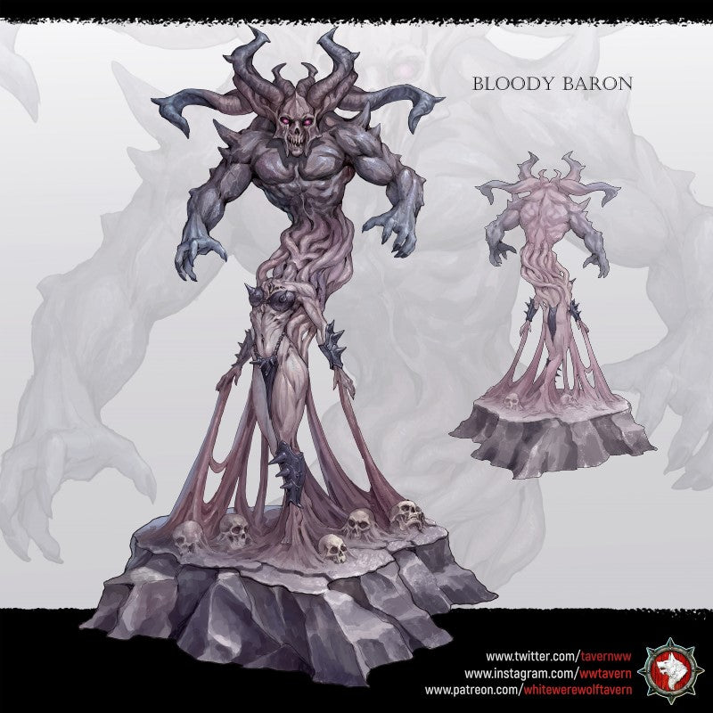 Miniature Bloody Baron by White Werewolf Tavern Miniatures