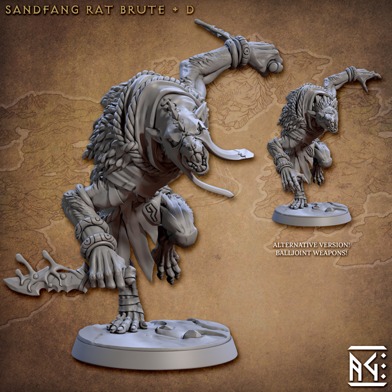 miniature Sandfang Rat Brute by Artisan Guild