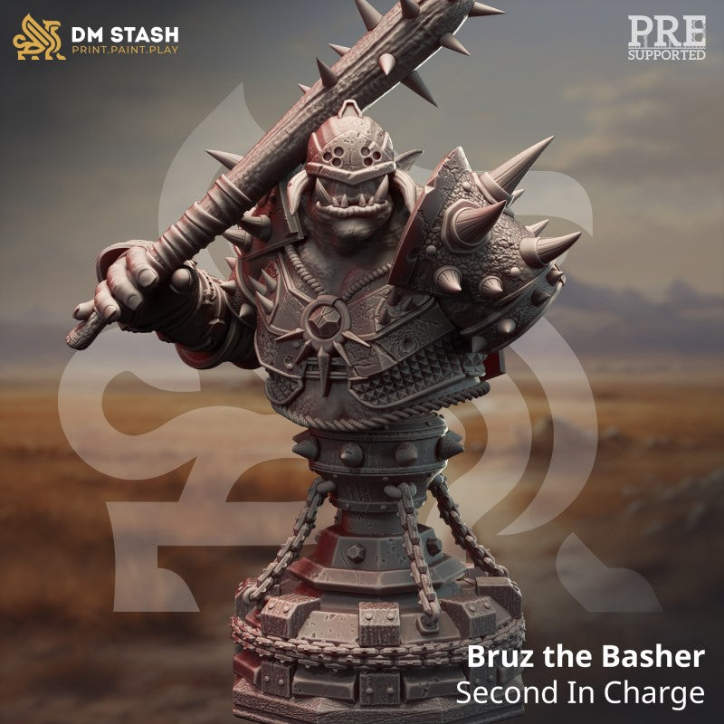 miniature Bruz the Basher - Second in Charge - Bust by DM Stash