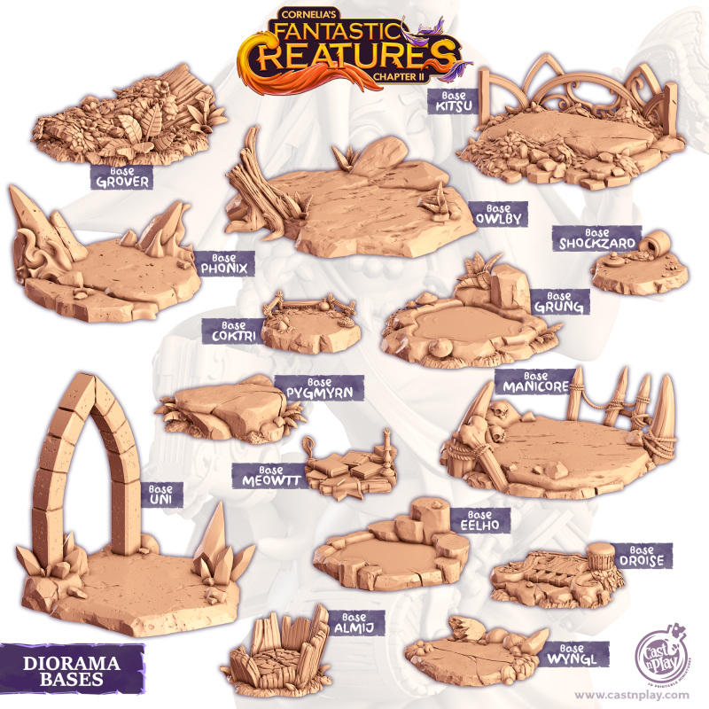 Fantastic Creatures Diorama Bases