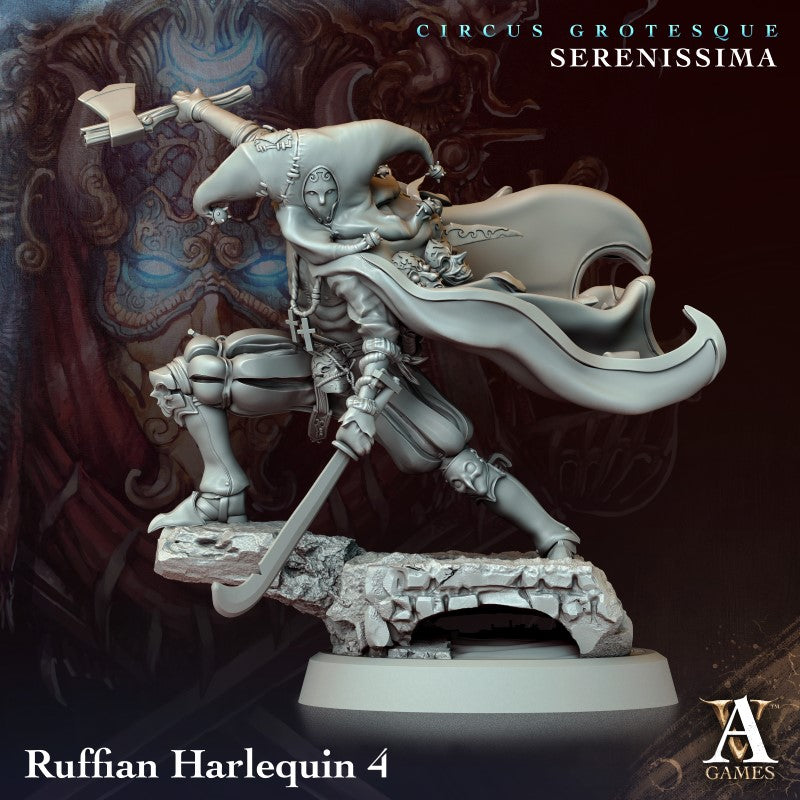 miniature Ruffian Harlequin by Archvillain Games
