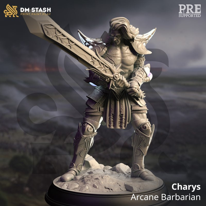 miniature Charys - Arcane Barbarian by DM Stash