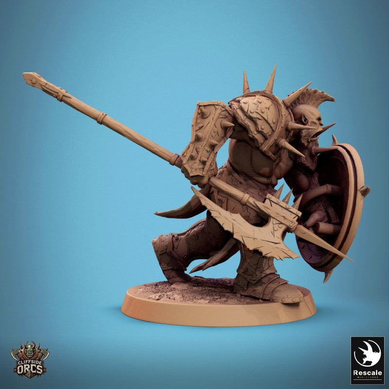 Infantry Orc - Spear Shield Battle Ready