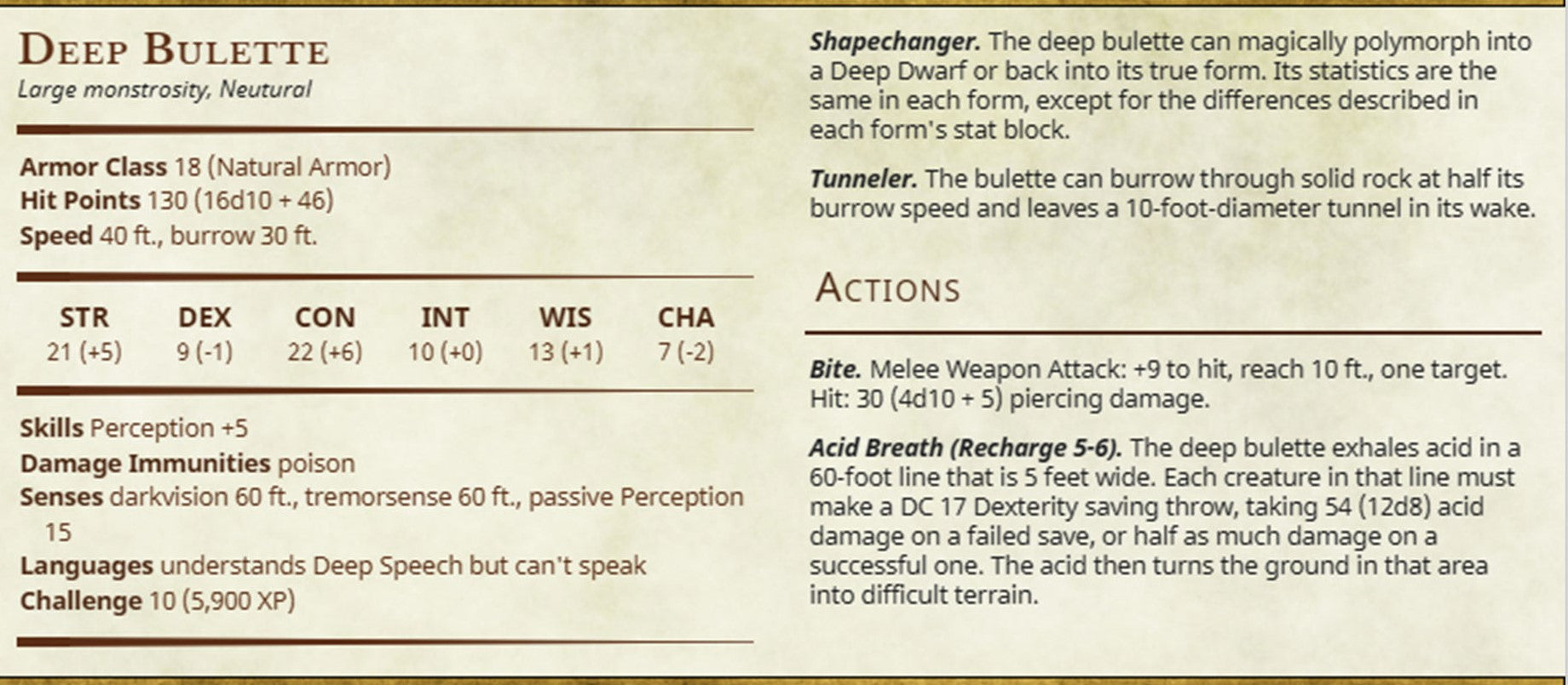 Miniature Deep Bulette by Printed Obsession