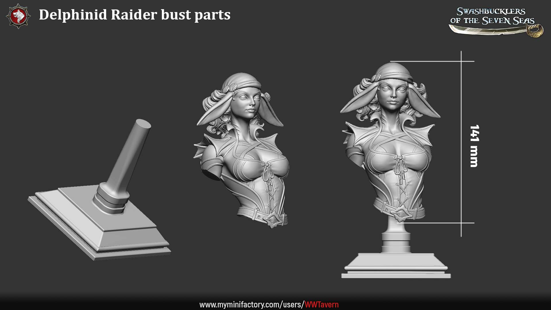 Delphinid Raider - Bust