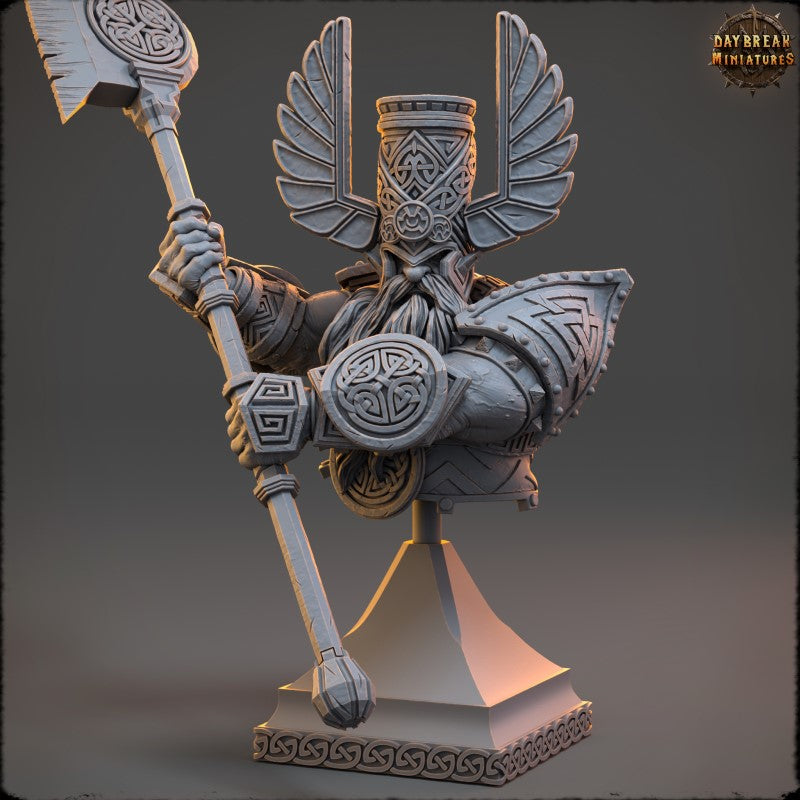 miniature Elder Thane Rauban Slicer - Bust by Daybreak Miniatures