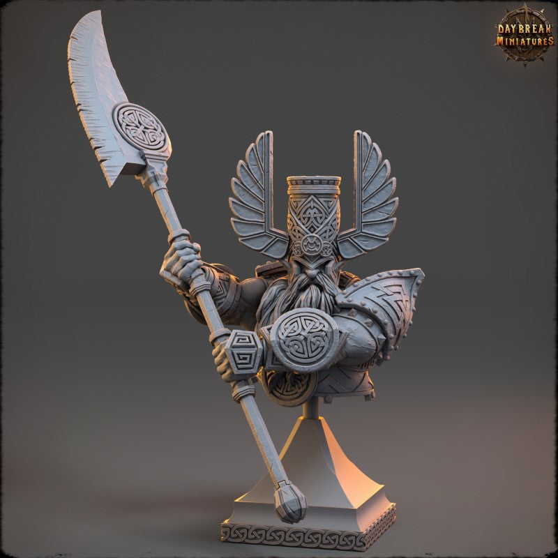 miniature Elder Thane Rauban Slicer - Bust by Daybreak Miniatures