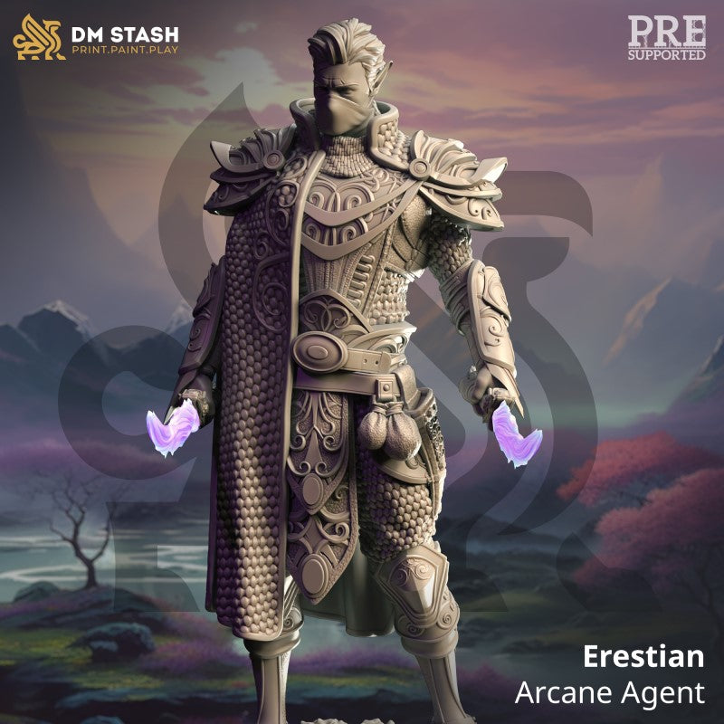 miniature Erestian - Arcane Agent by DM Stash
