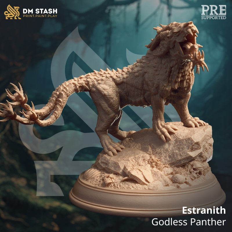 miniature Estranith - Godless Panther by DM Stash