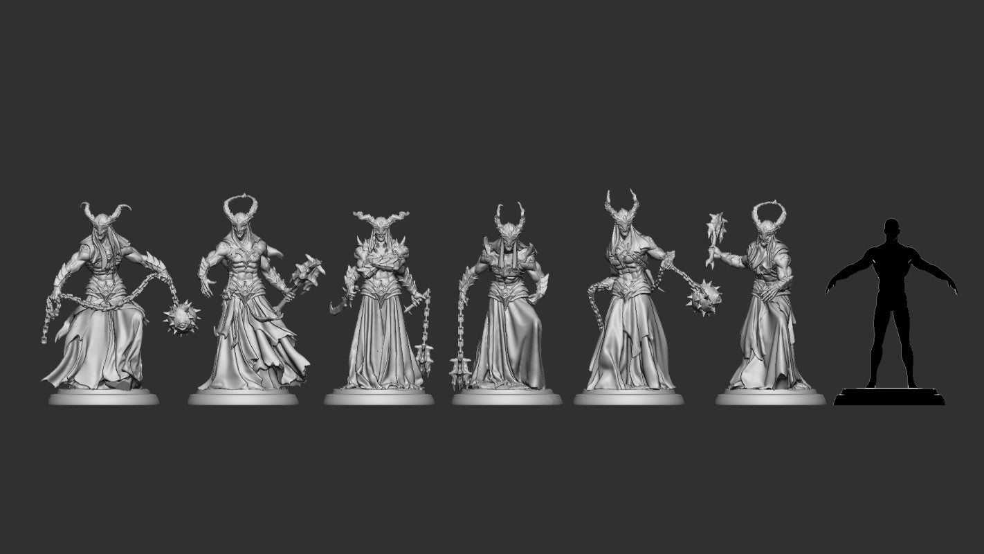 Miniature Eyeless Humanoid by White Werewolf Tavern Miniatures