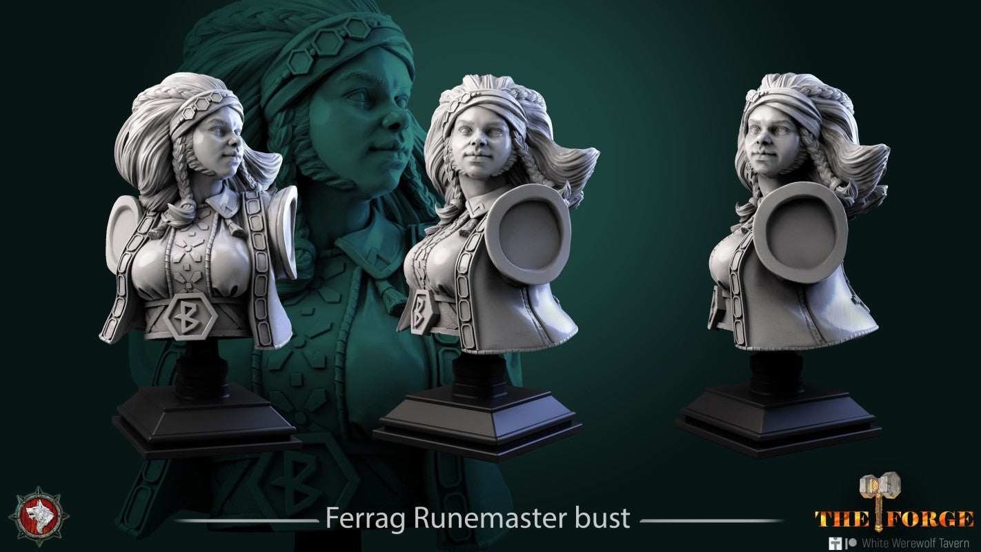 miniature Ferrag Runemaster by White Werewolf Tavern