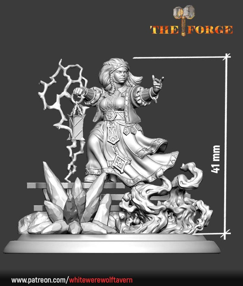 miniature Ferrag Runemaster by White Werewolf Tavern
