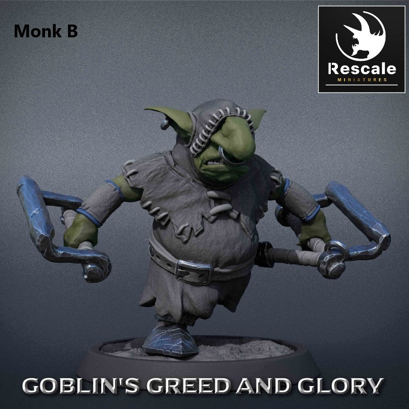 miniature Goblin Tank Monk by Lord of the Print