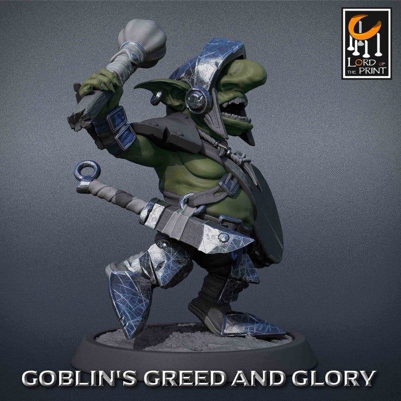 miniature Goblin Warrior Drummer by Lord of the Print