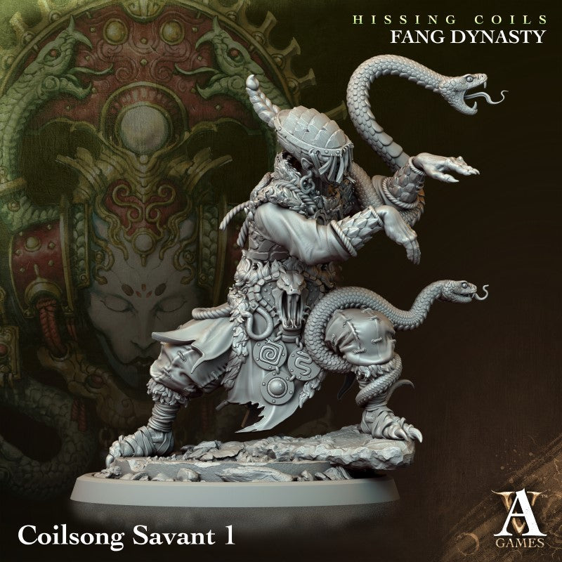 miniature Coilsong Savant by Archvillain Games