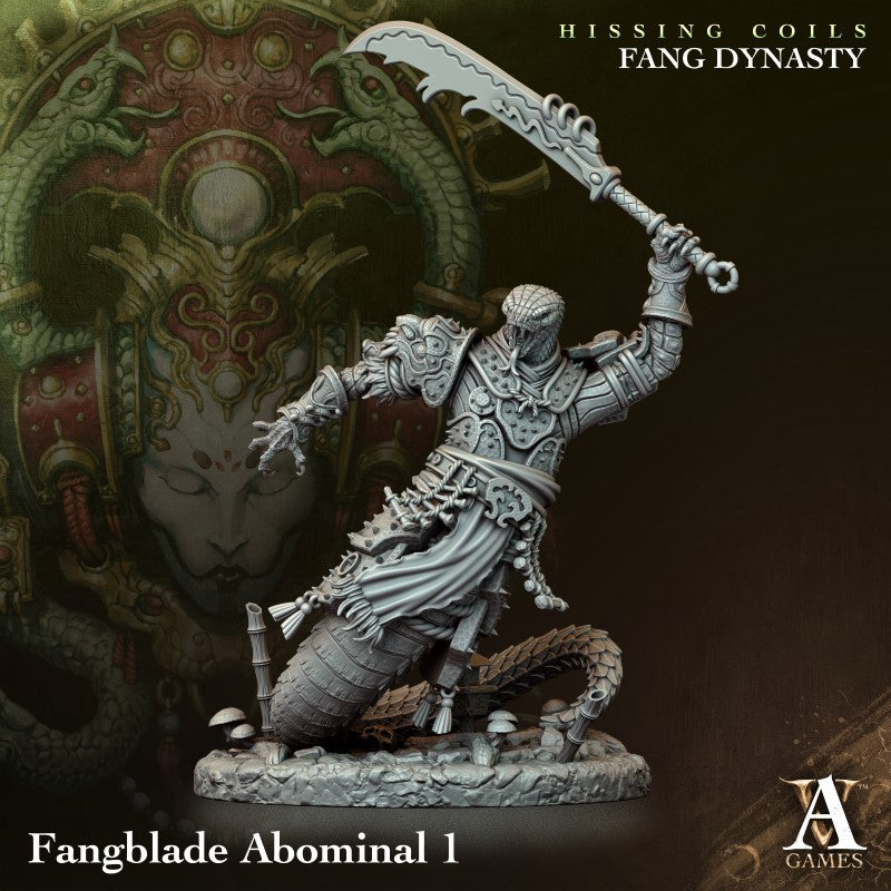 miniature Fangblade Abominal by Archvillain Games