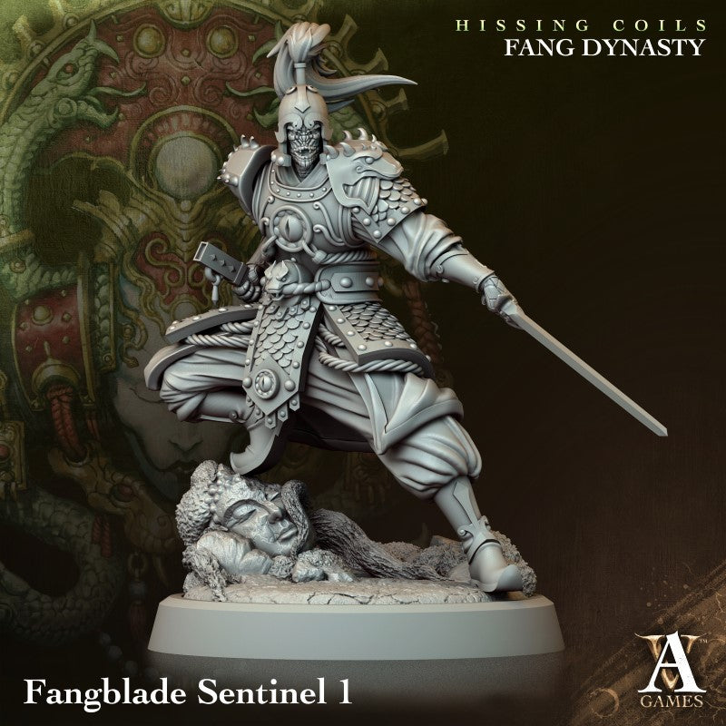 miniature Fangblade Sentinel by Archvillain Games