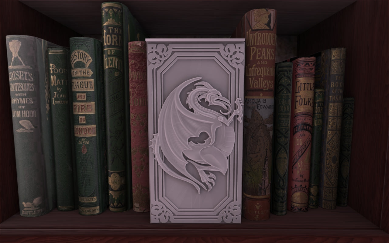 Booknooks - Heraldic Dragon - FDM