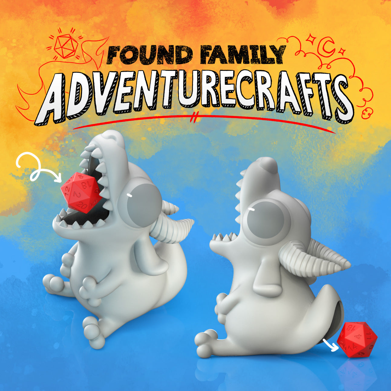 Hungry Kobold Dice Tower and Stuff Holder