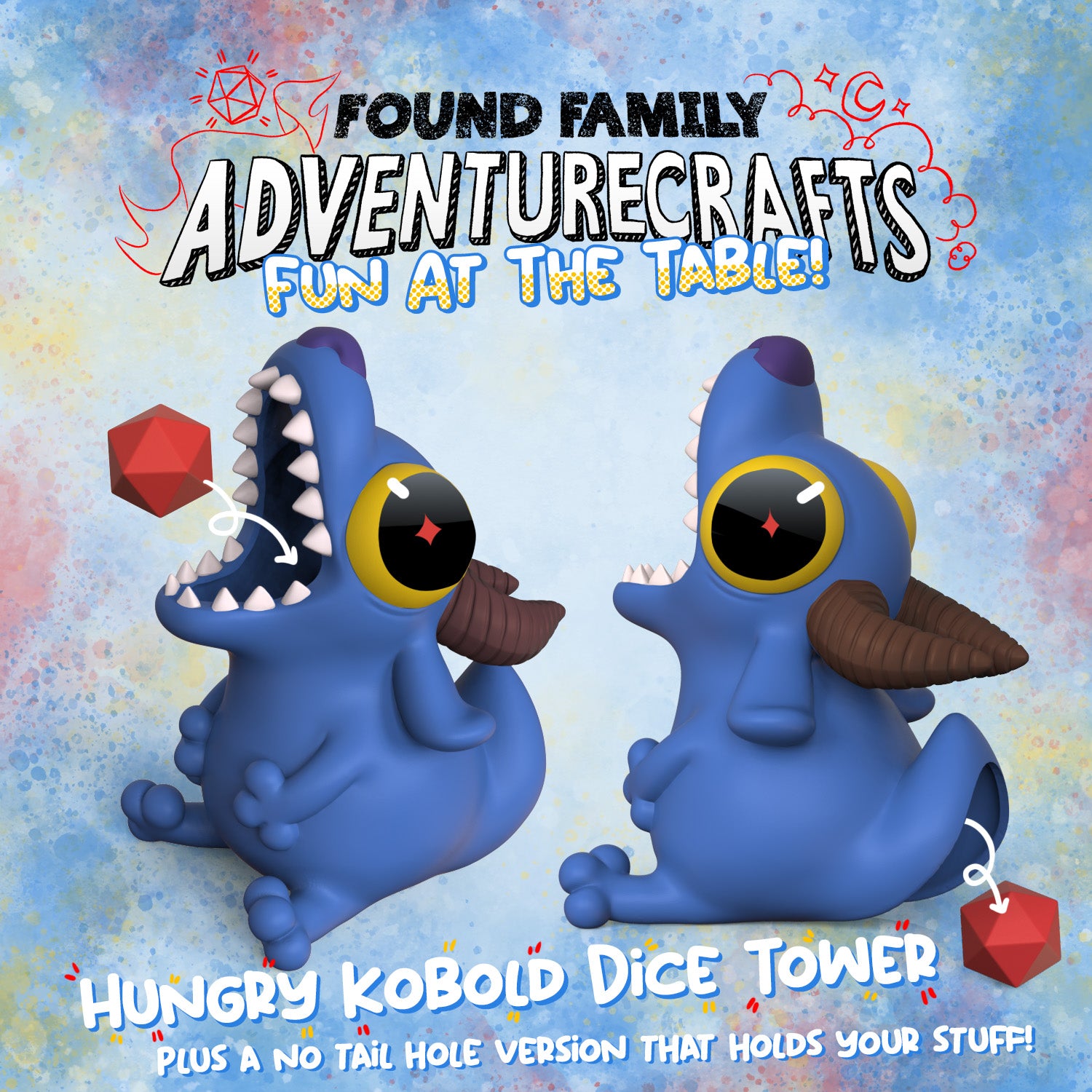 Hungry Kobold Dice Tower and Stuff Holder