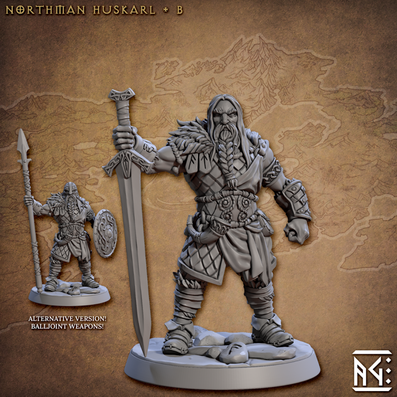 miniature Northmen Huskarls by Artisan Guild