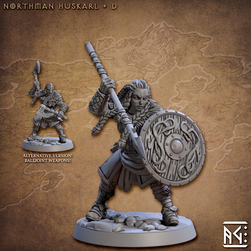 miniature Northmen Huskarls by Artisan Guild