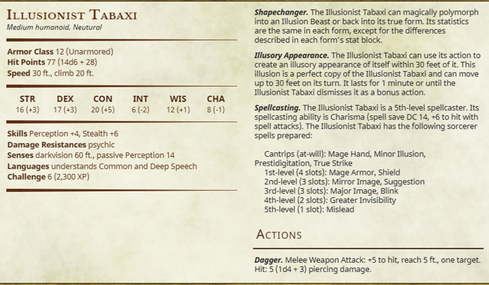 Miniature Illusion Tabaxi by Printed Obsession