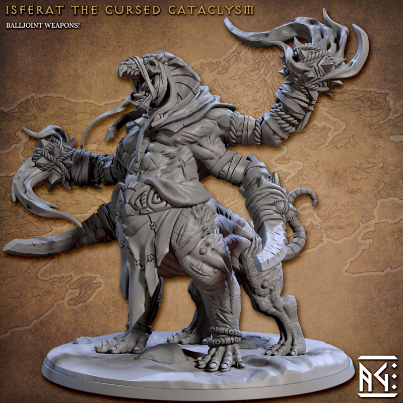 miniature Isferat the Cursed Cataclysm by Artisan Guild