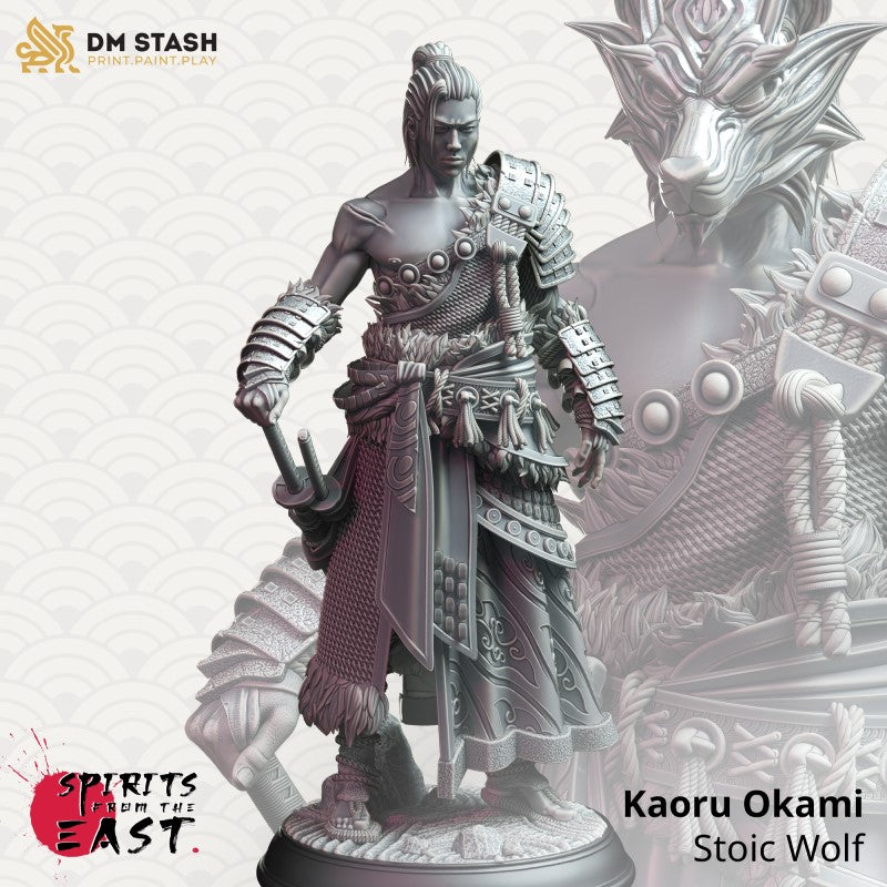 miniature Kaoru Okami - Stoic Wolf by DM Stash