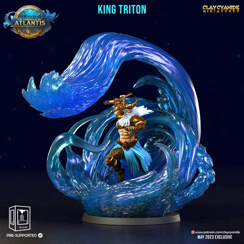 miniature King Triton by Clay Cyanide