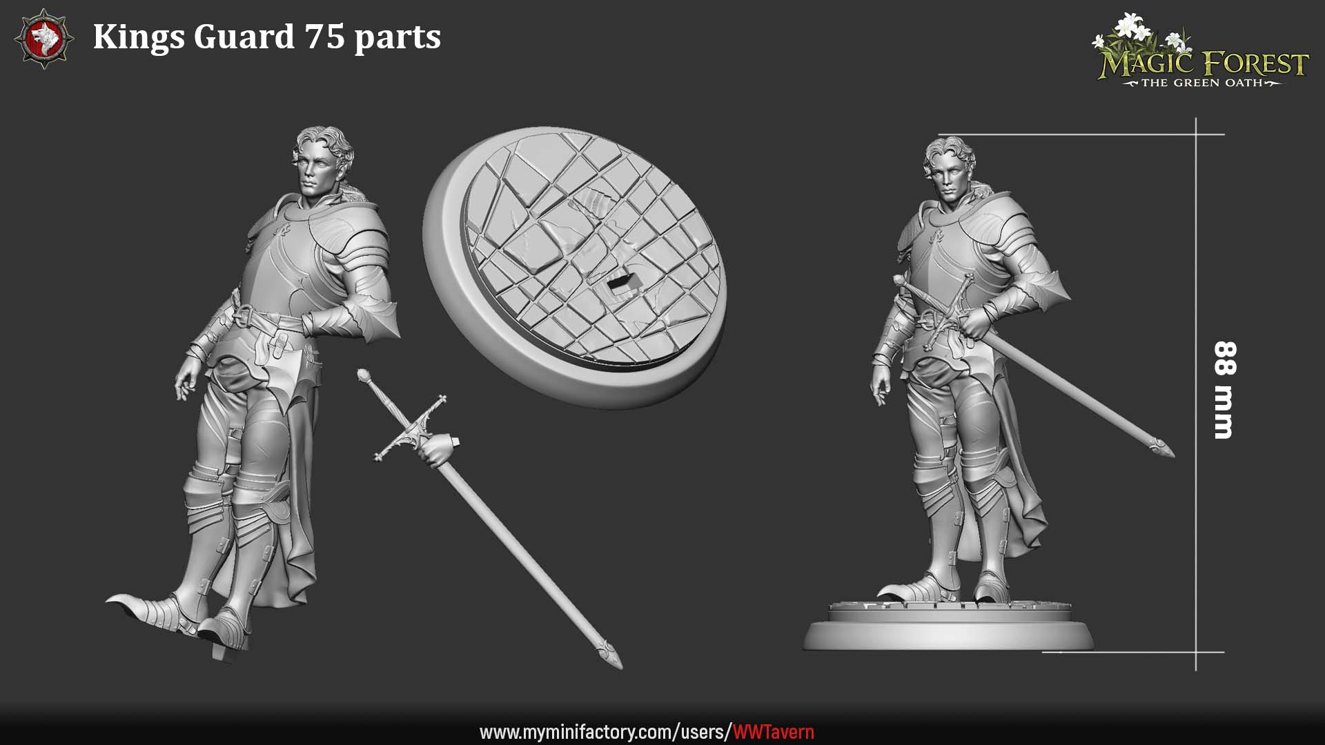 Kings Guard - 75mm Scale