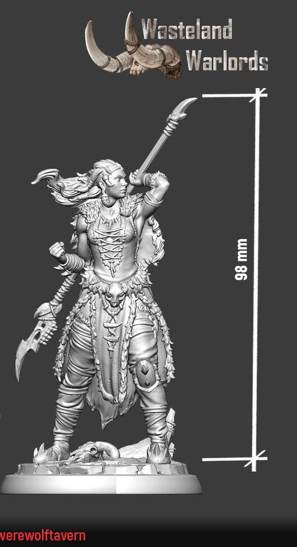 miniature Laurie Lightning Rod by White Werewolf Tavern