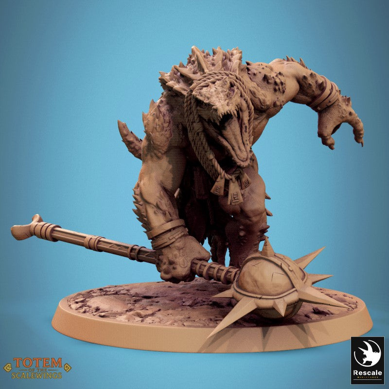 Lizardman Champion Dreadscale - Mace Attack