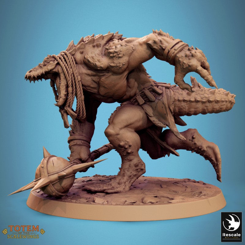 Lizardman Champion Dreadscale - Mace Attack