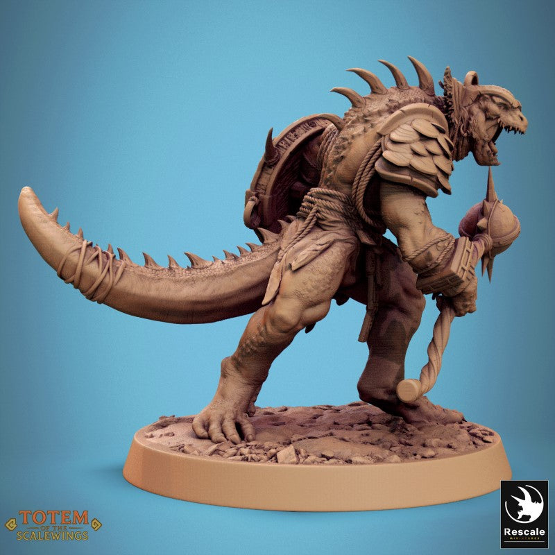 Lizardman Elite Warfang - Hammer Shield Stand