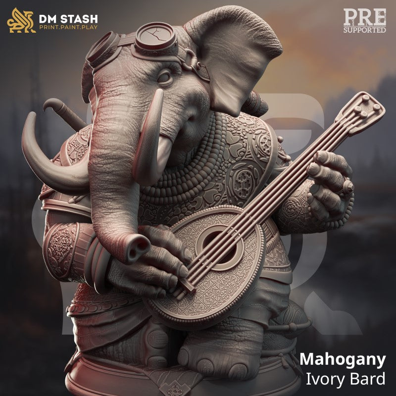 miniature Mahogany - Ivory Bard by DM Stash