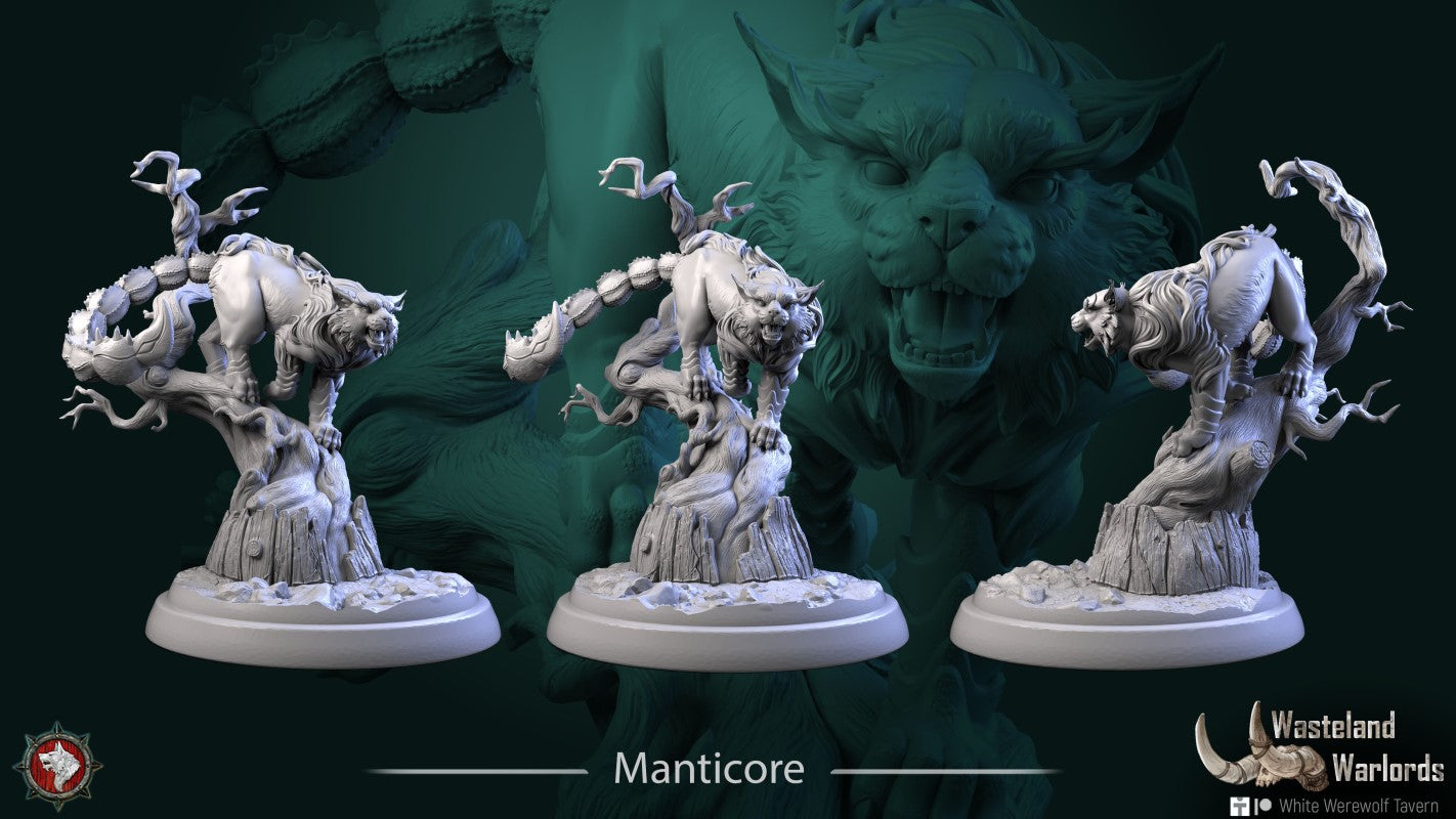 miniature Manticore by White Werewolf Tavern