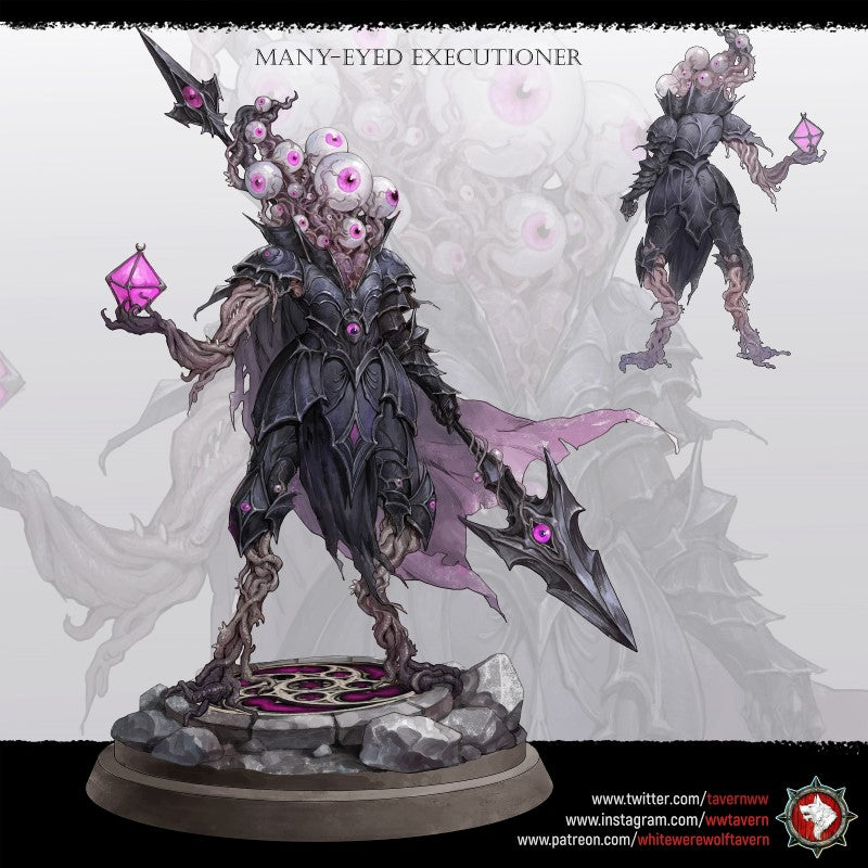 Miniature Many-Eyed Executioner by White Werewolf Tavern Miniatures