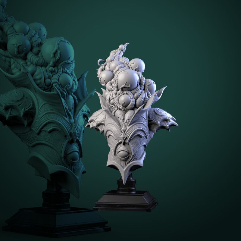 Miniature Many Eyed Executioner - Bust by White Werewolf Tavern Miniatures