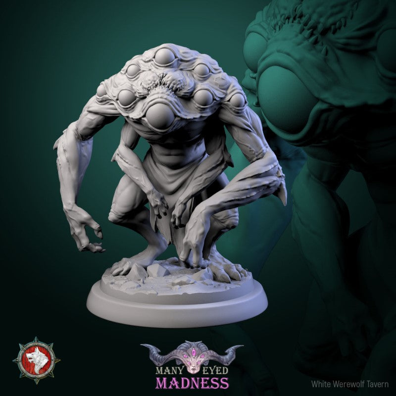 Miniature Many Eyed Monster by White Werewolf Tavern Miniatures
