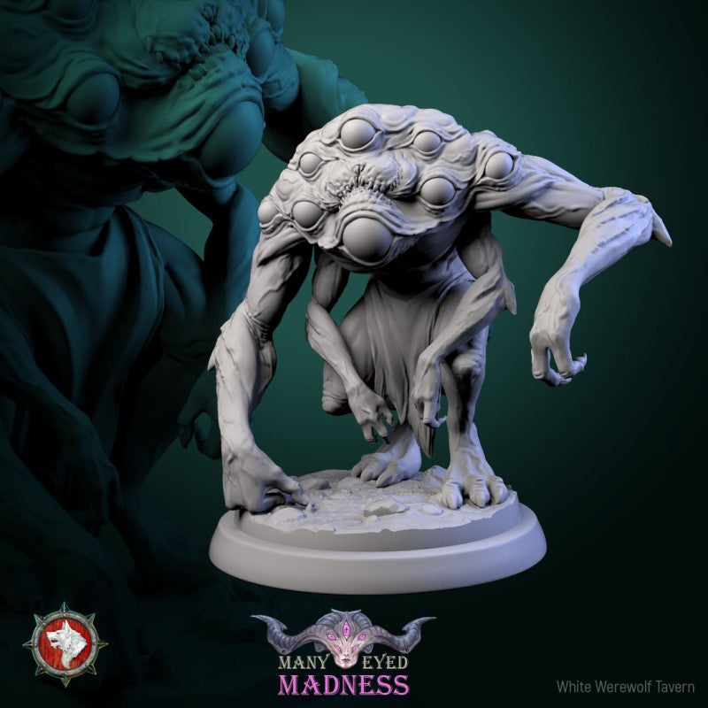 Miniature Many Eyed Monster by White Werewolf Tavern Miniatures
