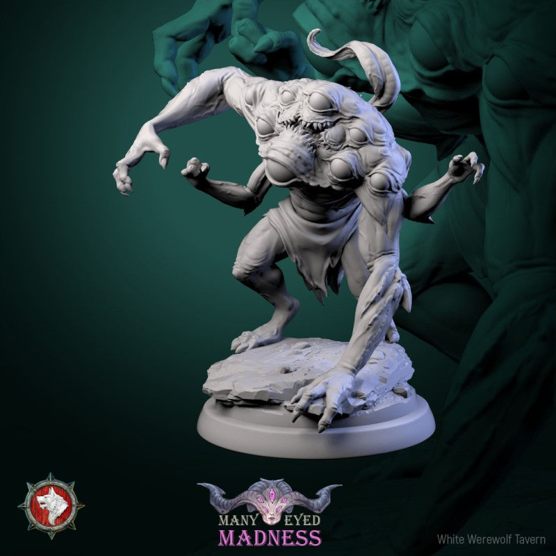 Miniature Many Eyed Monster by White Werewolf Tavern Miniatures