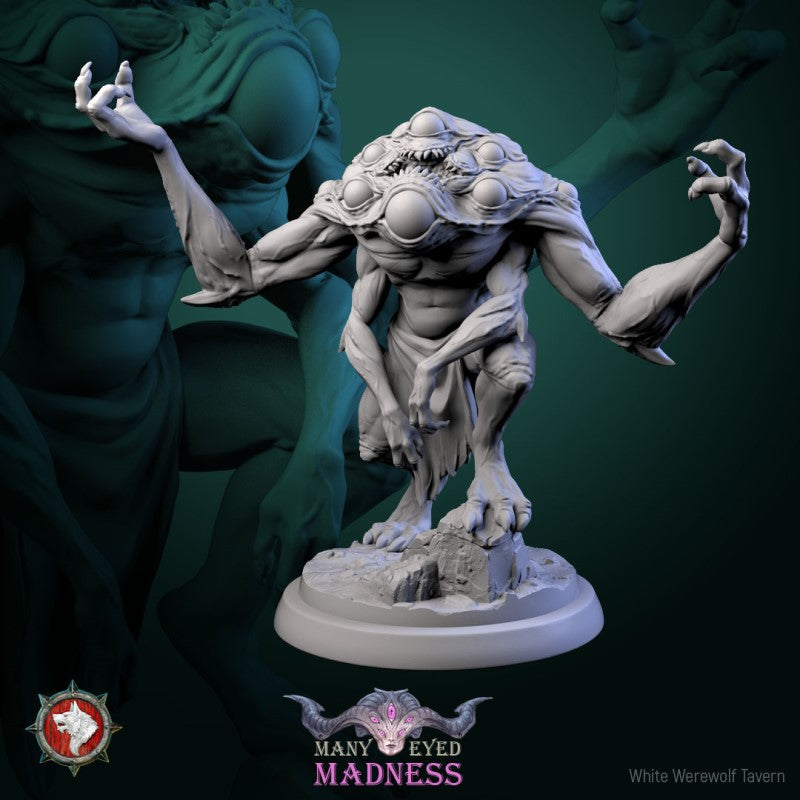 Miniature Many Eyed Monster by White Werewolf Tavern Miniatures