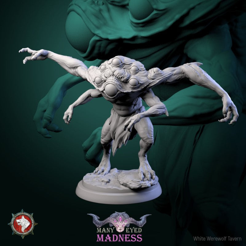 Miniature Many Eyed Monster by White Werewolf Tavern Miniatures