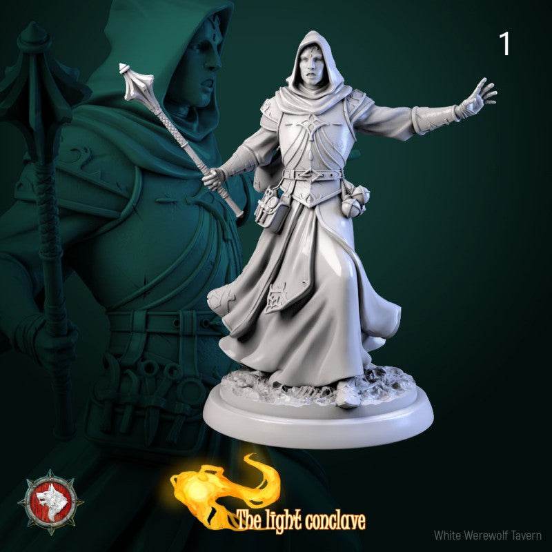 miniature Masked Cleric by White Werewolf Tavern