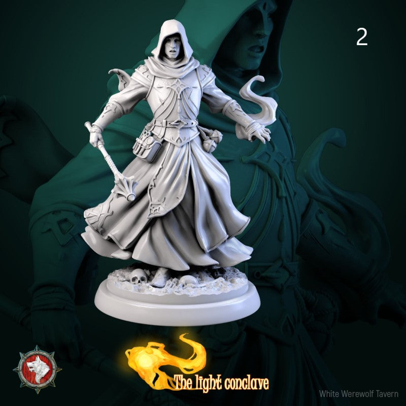 miniature Masked Cleric by White Werewolf Tavern