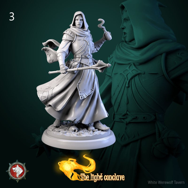 miniature Masked Cleric by White Werewolf Tavern