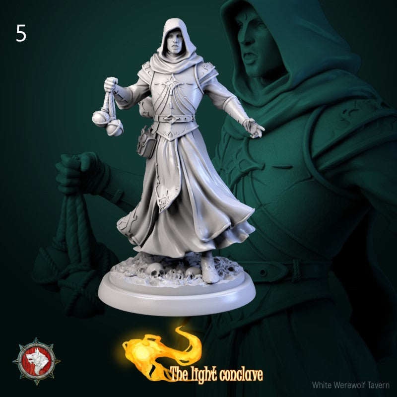miniature Masked Cleric by White Werewolf Tavern