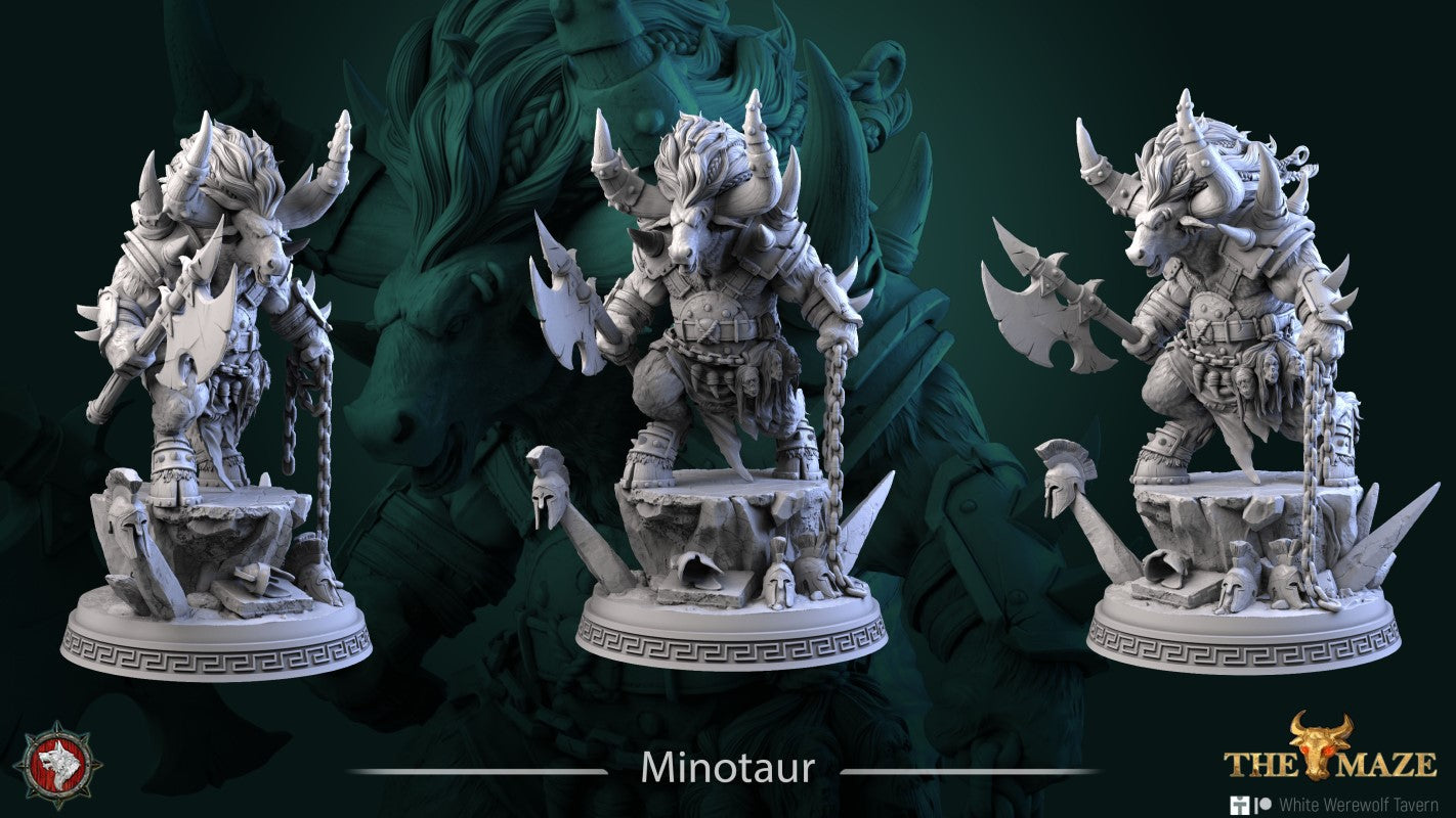 miniature Minotaur by White Werewolf Tavern