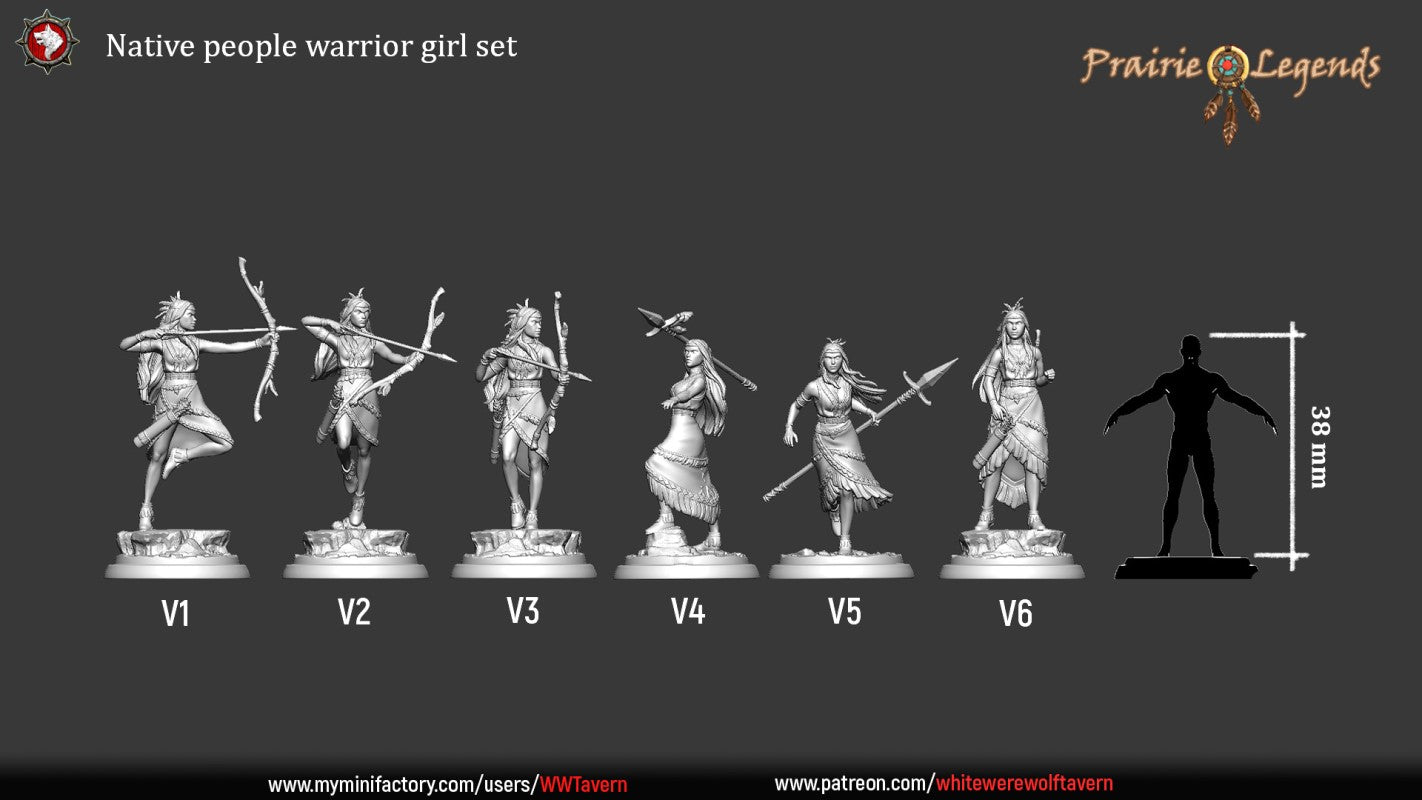 Native People Warrior Set - Female